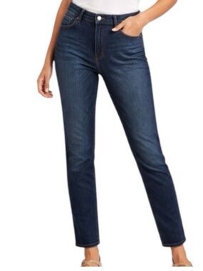 Athleta Sculptek Skinny Jeans Size 6 Mid Rise Dark Wash 29 x 28 338322
X